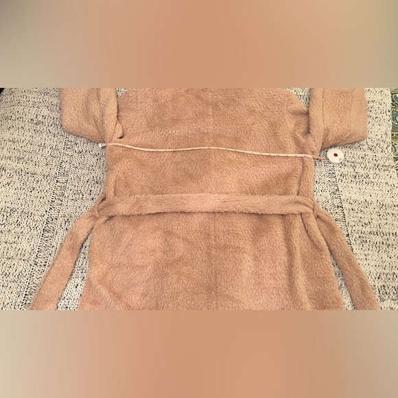 Free People Women’s Cuff It Faux Fur Teddy Long Coat Size L, Dusty Pink, NWT - Picture 8 of 12